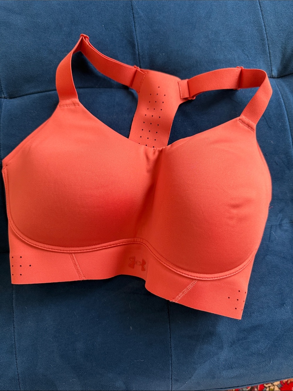 Under Armour Women's High-Impact Padded Sports Bra - Coral Red